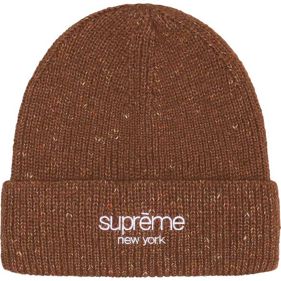 Supreme Rainbow Speckle Beanie (FW22) - Brown - $48