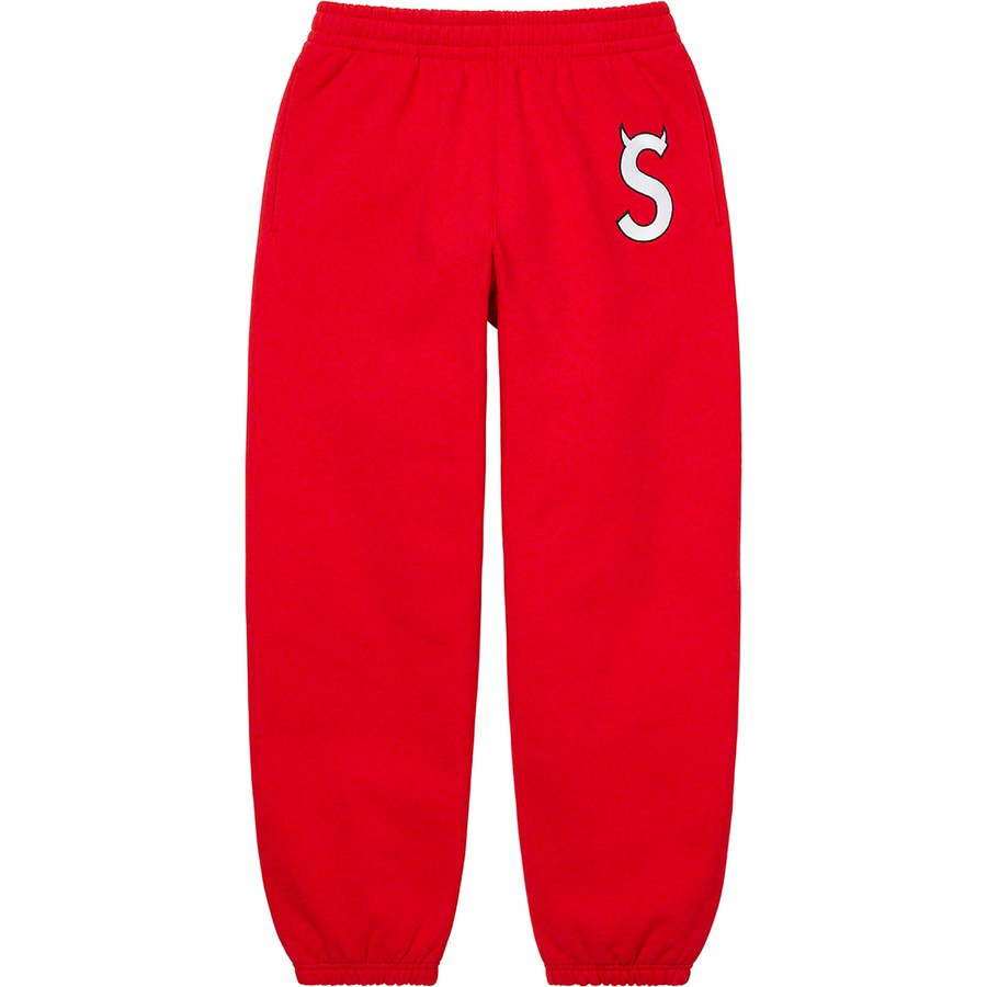 Supreme S Logo Sweatpant (FW22) - Red - $158