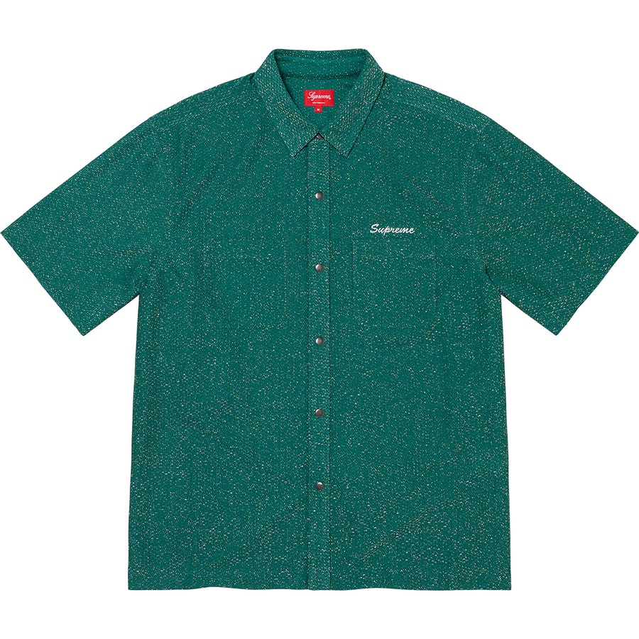 Supreme Lurex S S Shirt (FW22) - Green - $128