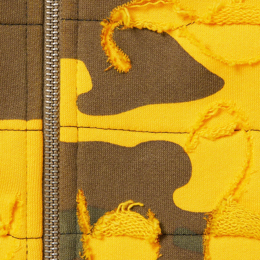 Supreme Supreme Griffin Zip Up Hooded Sweatshirt (FW22) - Yellow Camo - $238
