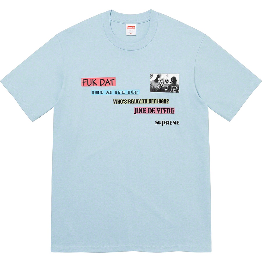 Supreme Joie De Vivre Tee (FW22) - Dusty Blue - $40