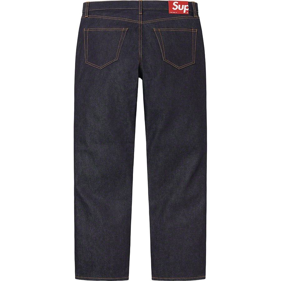 Supreme Rigid Slim Jean (FW22) - Rigid Indigo - $168