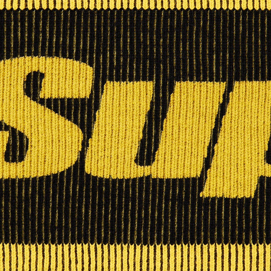 Supreme 2-Tone Ribbed Zip Up Sweater (FW22) - Yellow - $188
