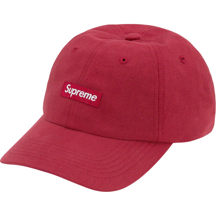 Supreme Brushed Cordura Small Box 6-Panel (FW22) - Burgundy - $48