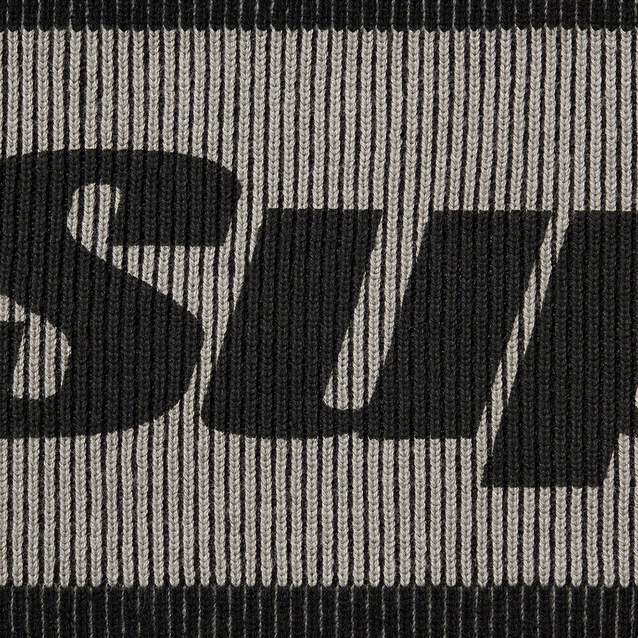 Supreme 2-Tone Ribbed Zip Up Sweater (FW22) - Black - $188