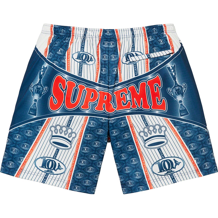 Supreme Por Ciento Soccer Short (FW22) - Navy - $98