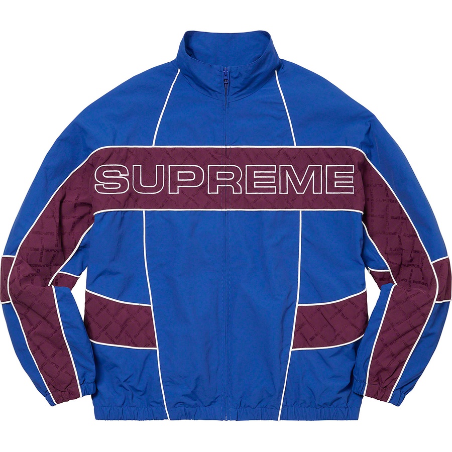 Supreme Jacquard Panel Track Jacket (FW22) - Royal - $168