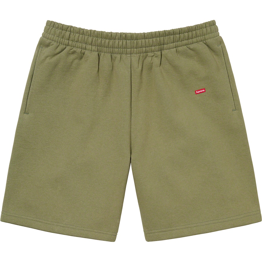 Supreme Small Box Sweatshort (FW22) - Light Olive - $118