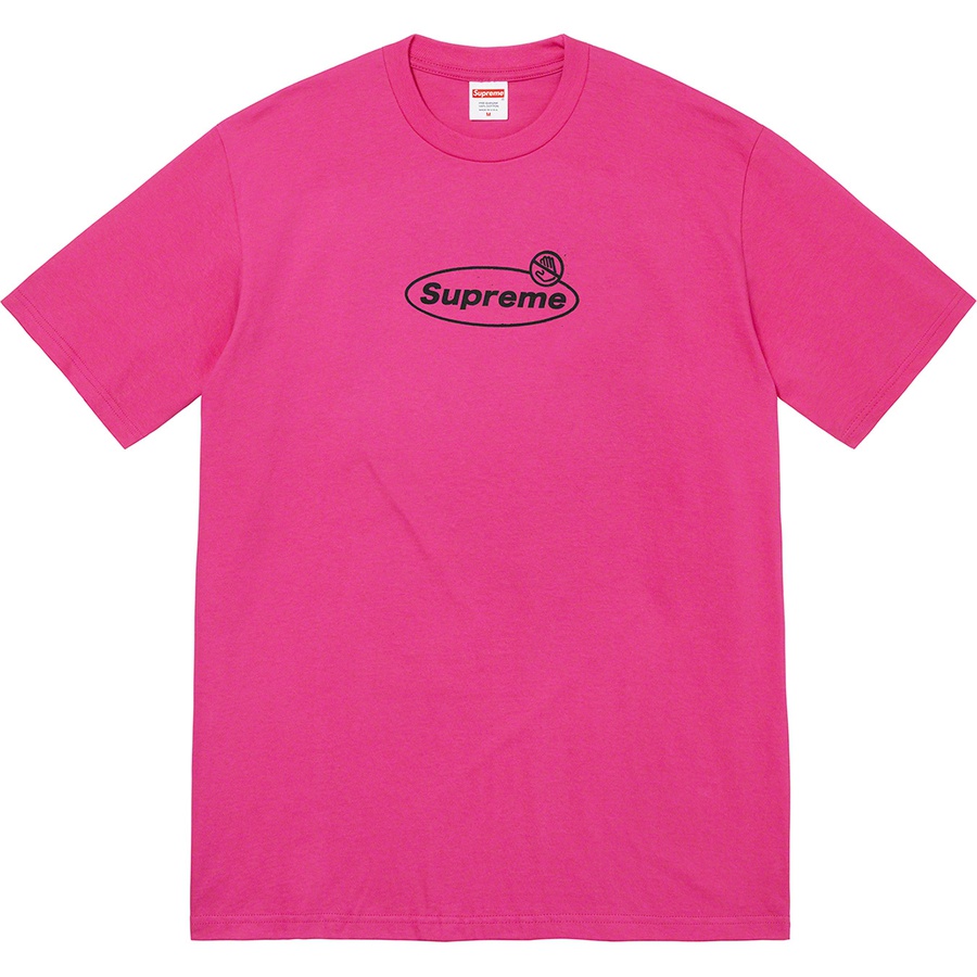 Supreme Warning Tee (FW22) - Magenta - $40