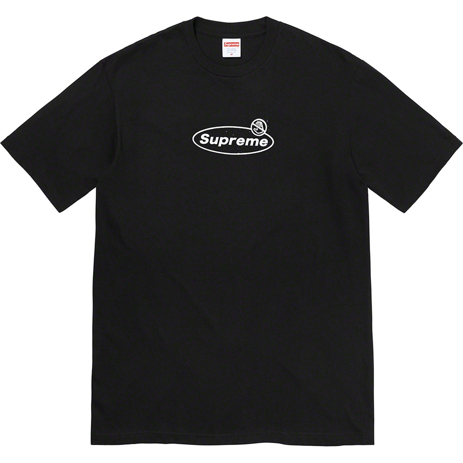 Supreme Warning Tee (FW22) - Black - $40