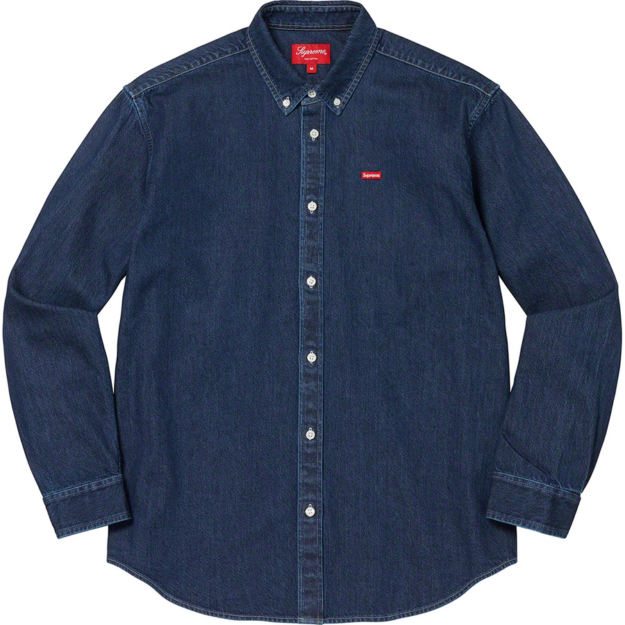 Supreme Small Box Shirt (FW22) - Denim - $128