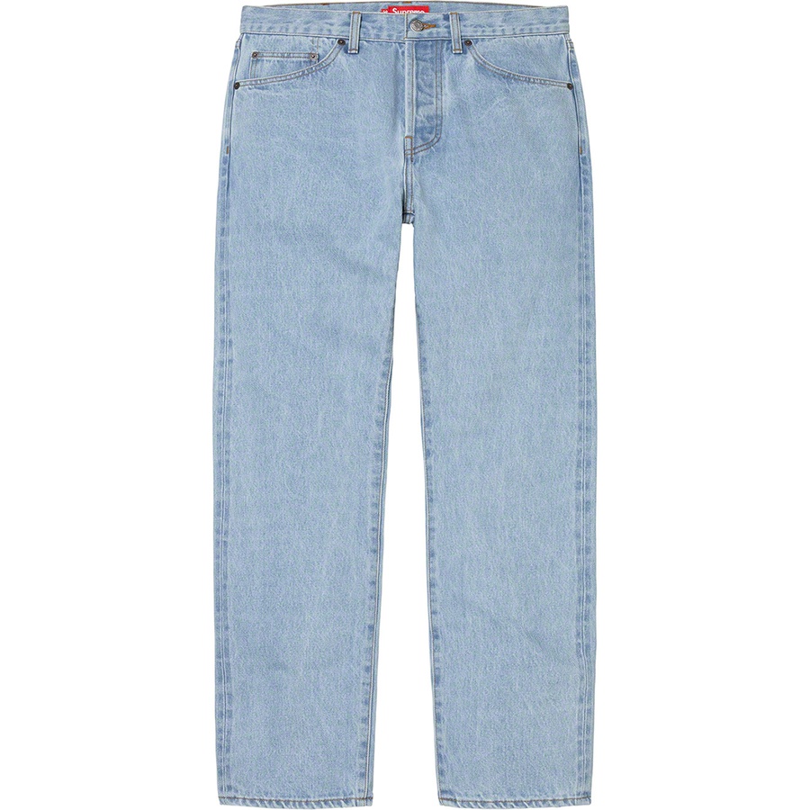 Supreme Stone Wash Slim Jean (FW22) - Stone Washed Indigo - $178