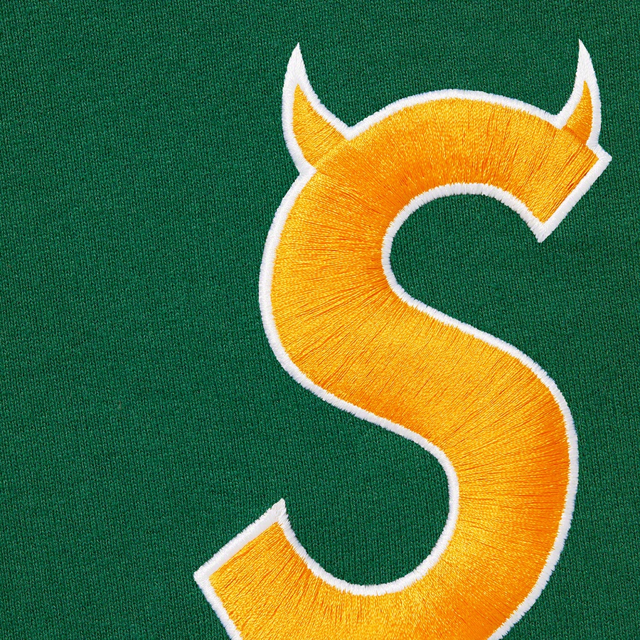 Supreme S Logo Hooded Sweatshirt (FW22) - Dark Green - $158