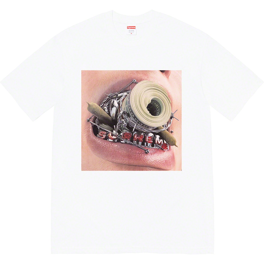 Supreme Braces Tee (FW22) - White - $40