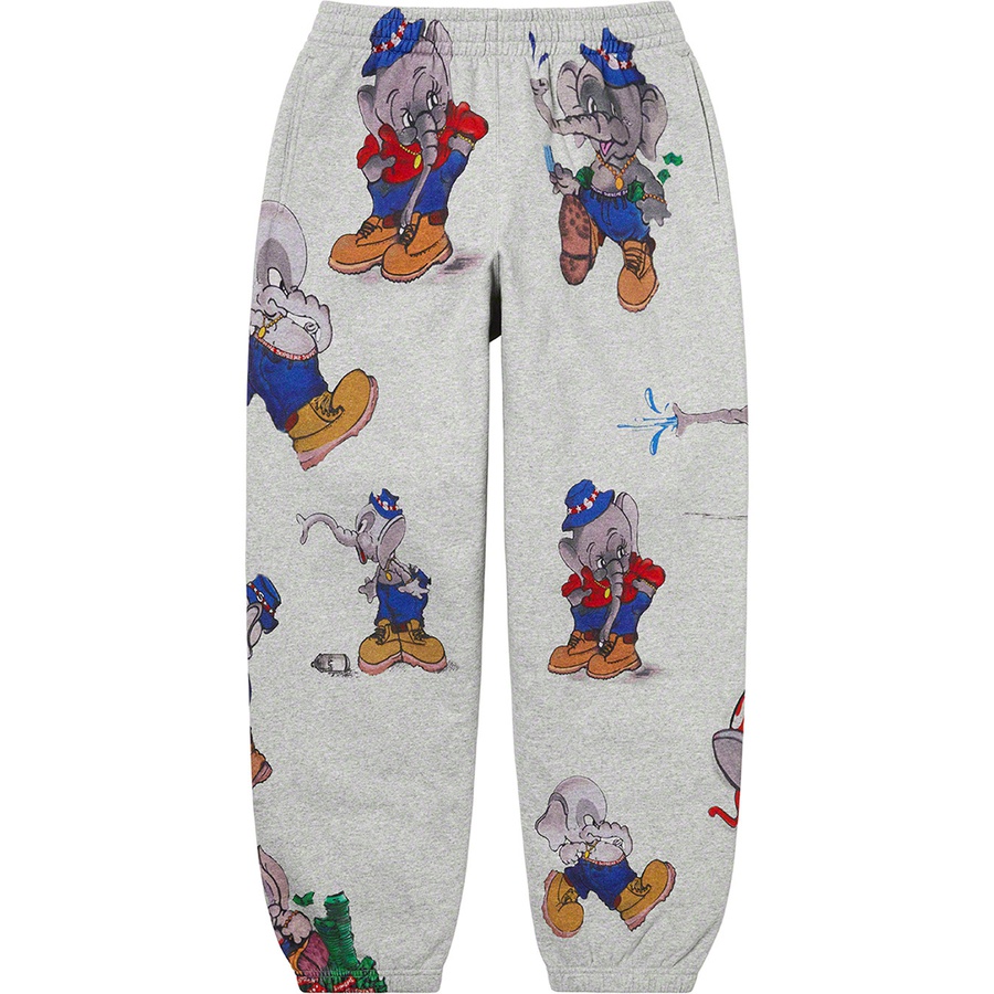 Supreme Elephant Sweatpant (FW22) - Heather Grey - $168