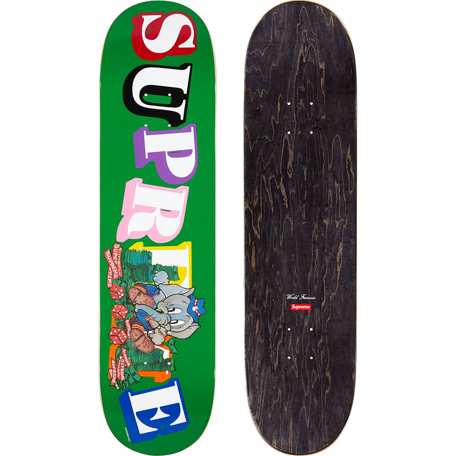 Supreme Elephant Skateboard (FW22) - Green - 8.125" x 32"  - $58