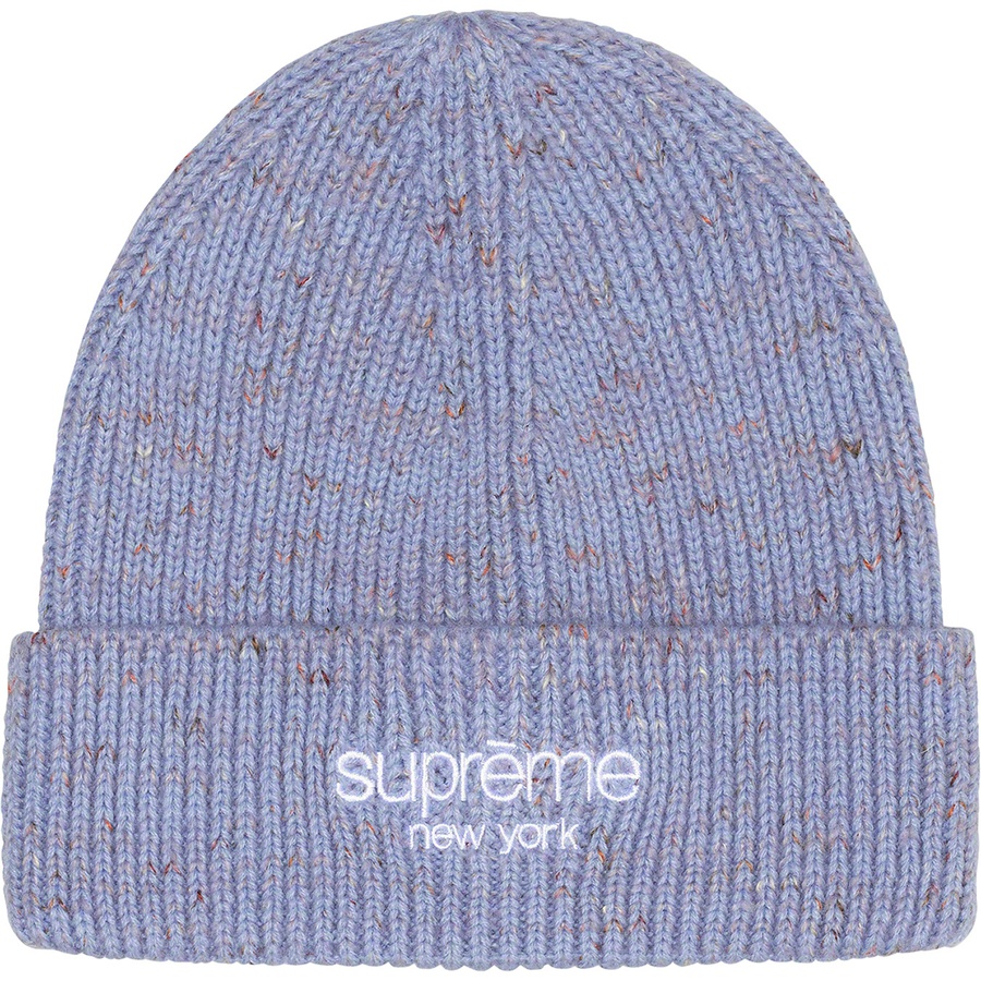 Supreme Rainbow Speckle Beanie (FW22) - Light Blue - $48
