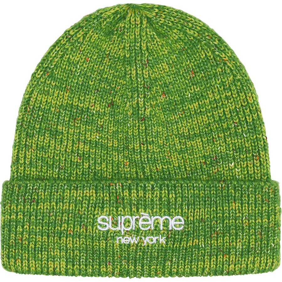 Supreme Rainbow Speckle Beanie (FW22) - Green - $48