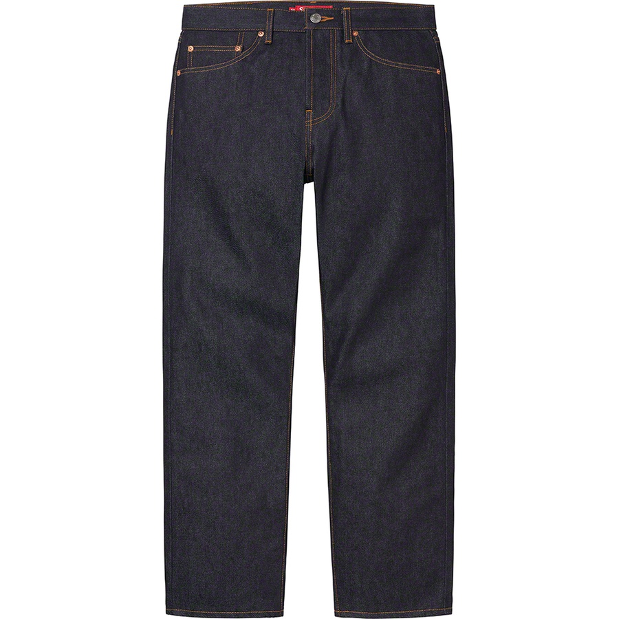 Supreme Rigid Slim Jean (FW22) - Rigid Indigo - $168