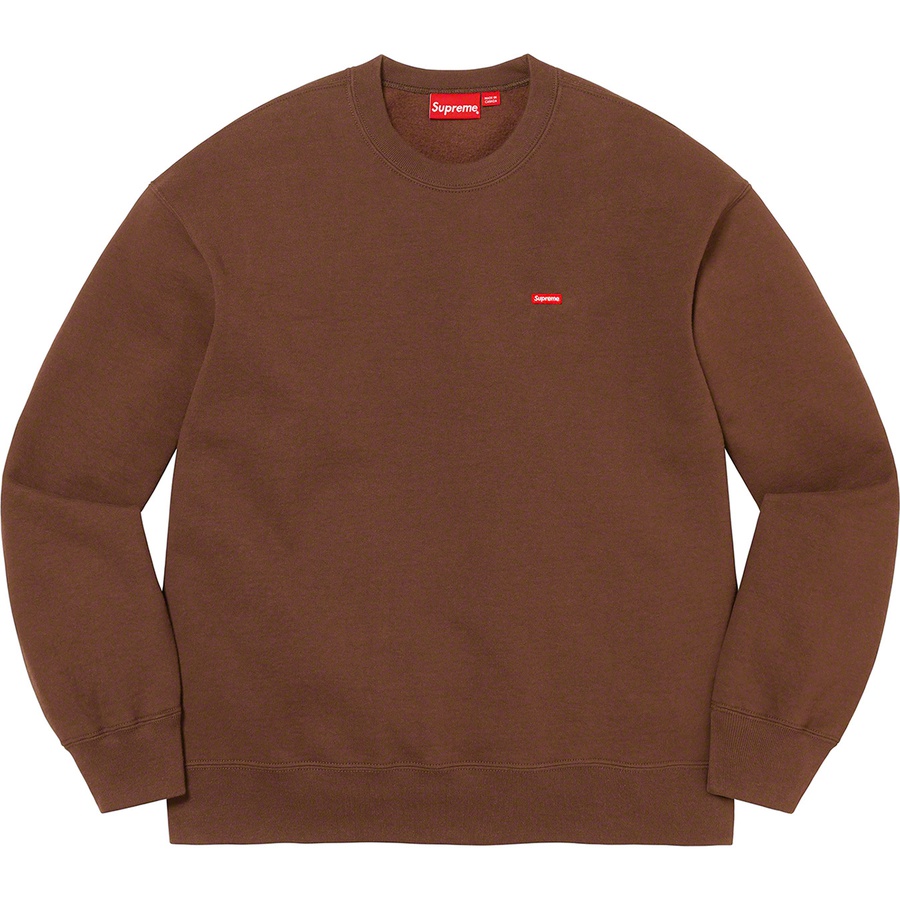 Supreme Small Box Crewneck (FW22) - Dark Brown - $138