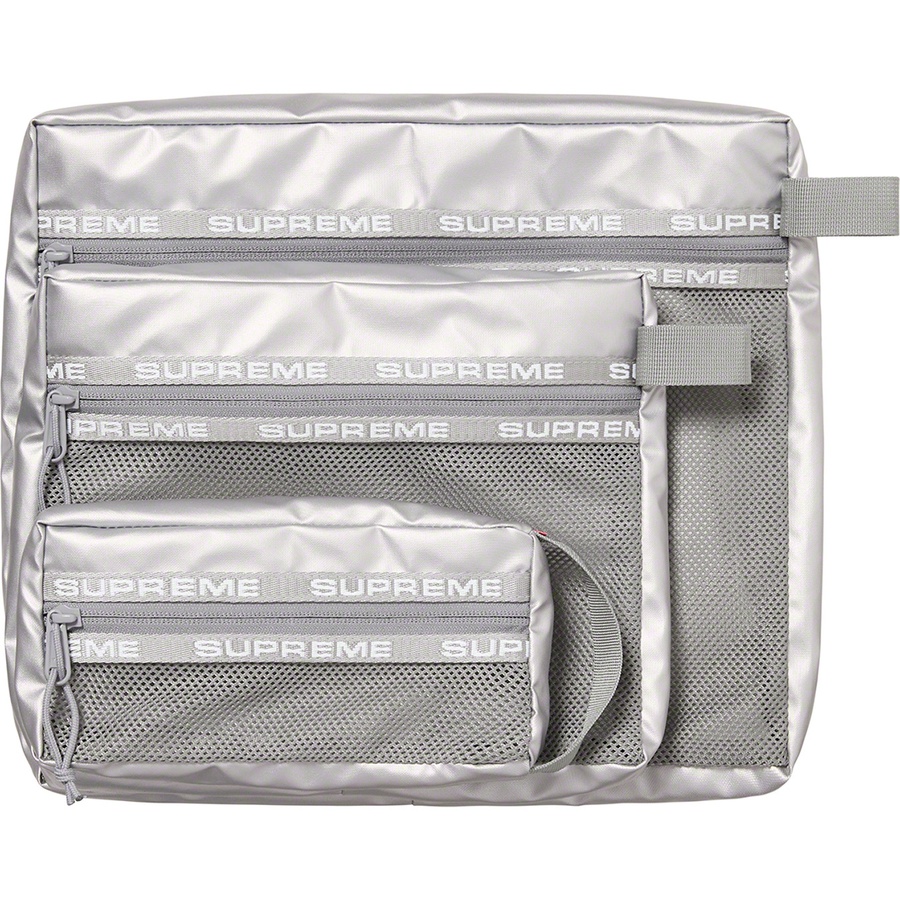Supreme Organizer Pouch Set (FW22) - Silver - $58