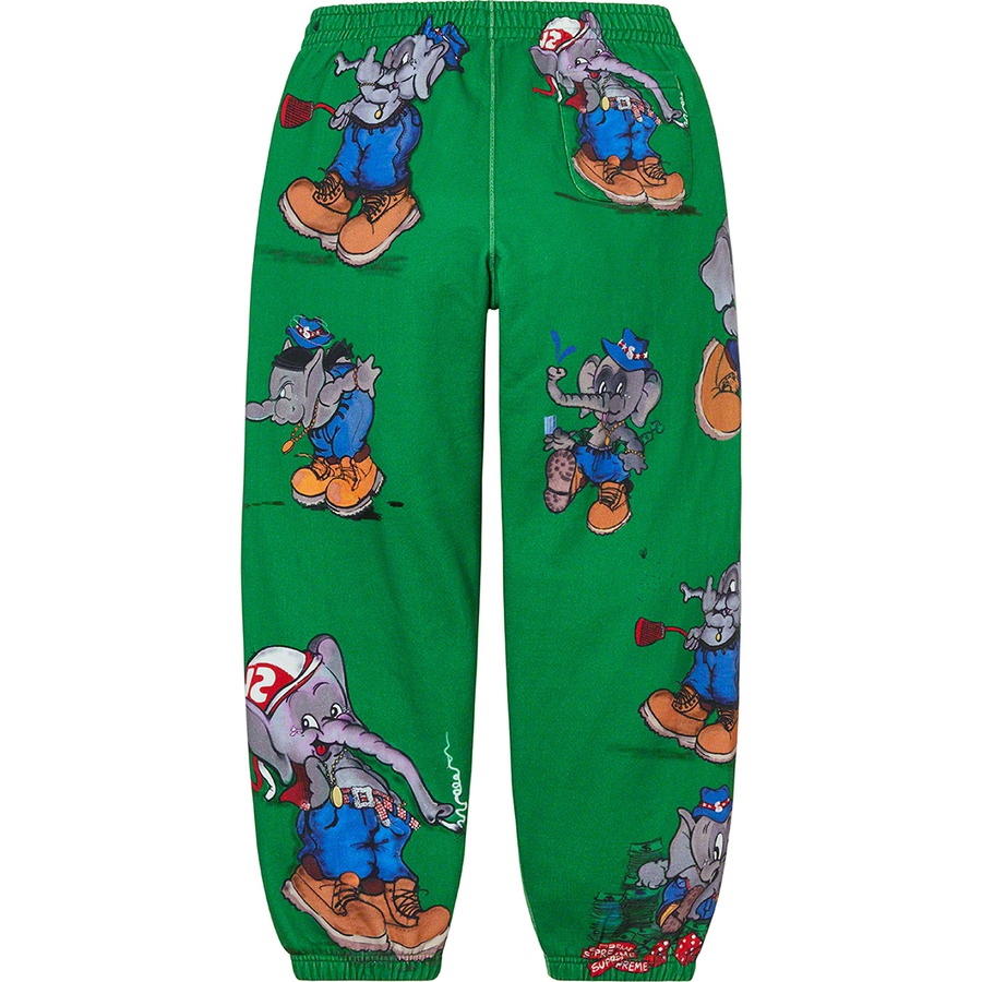 Supreme Elephant Sweatpant (FW22) - Green - $168