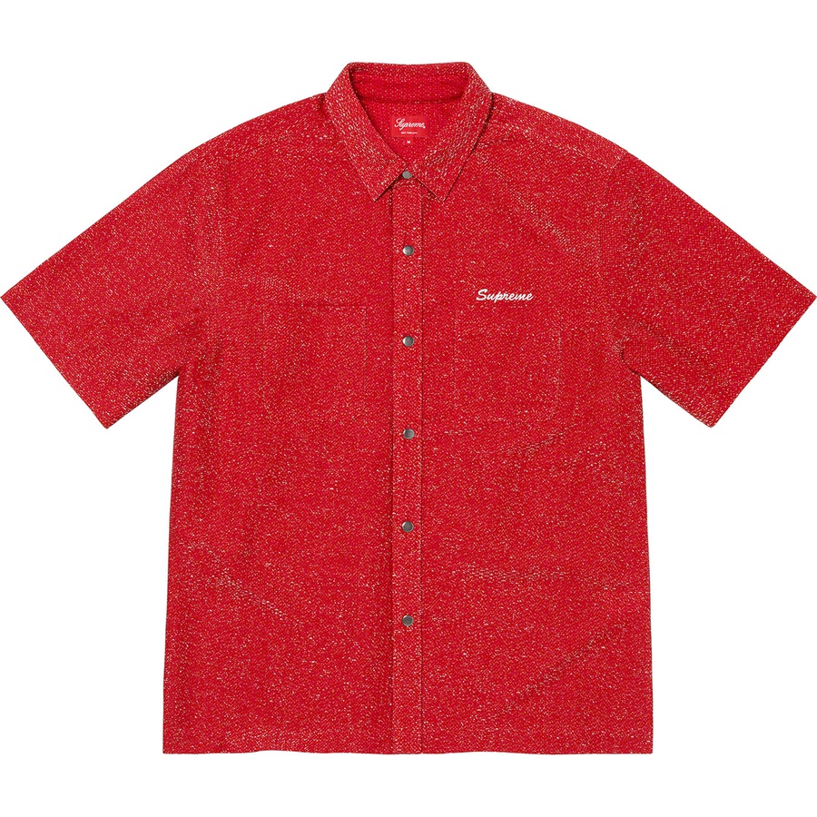 Supreme Lurex S S Shirt (FW22) - Red - $128