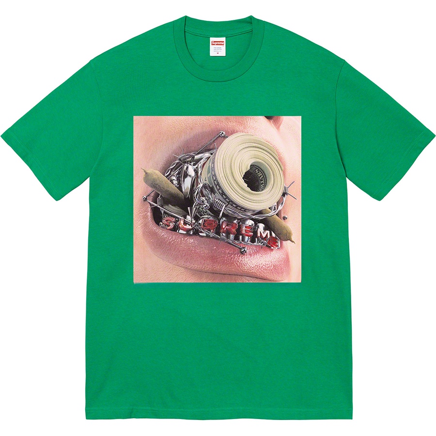 Supreme Braces Tee (FW22) - Green - $40