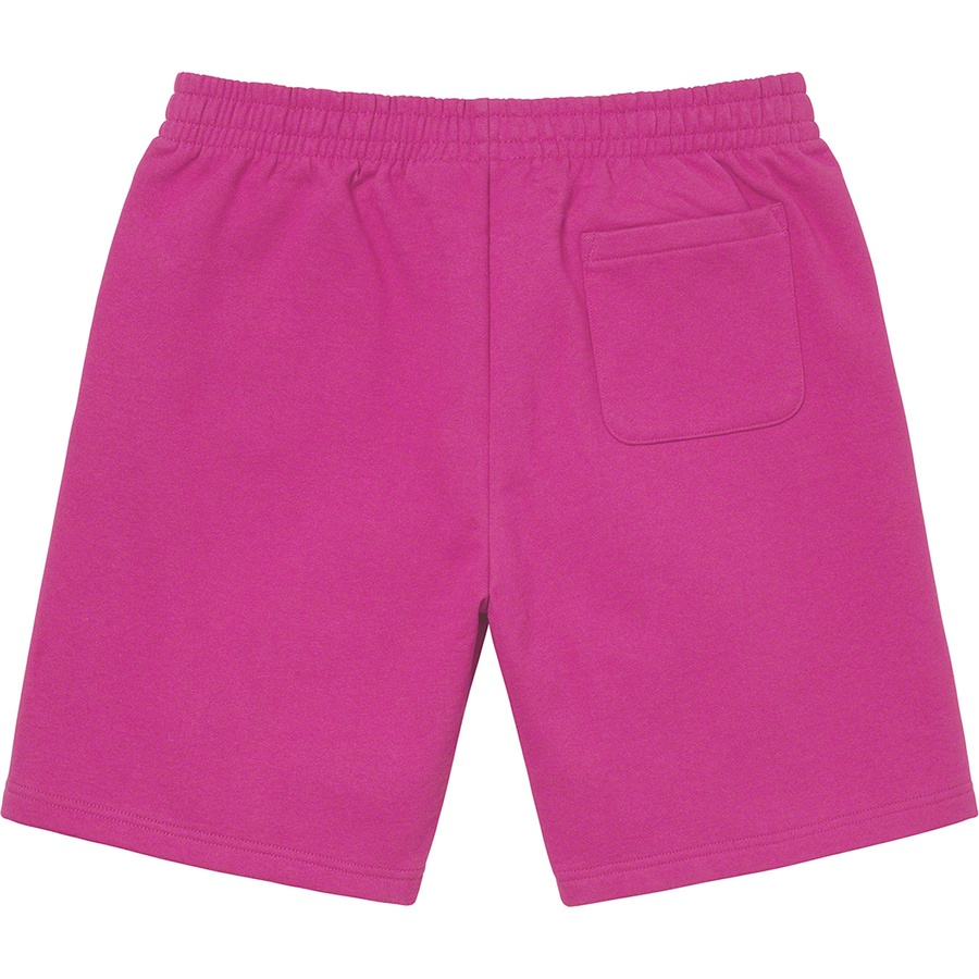 Supreme Small Box Sweatshort (FW22) - Raspberry - $118