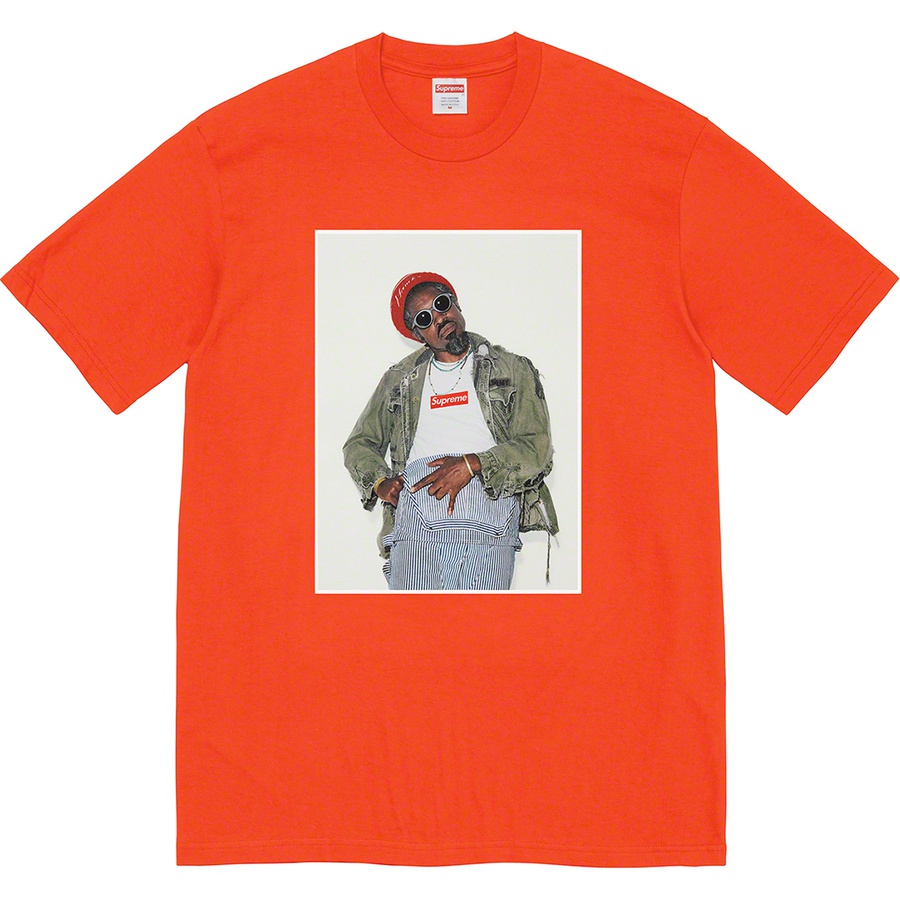 Supreme André 3000 Tee (FW22) - Tomato - $54