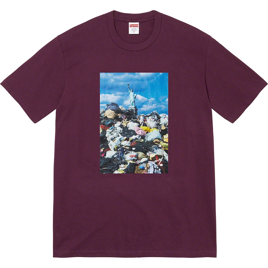 Supreme Trash Tee (FW22) - Eggplant - $40
