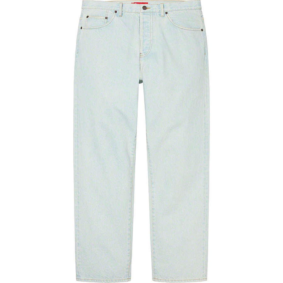 Supreme Regular Jean (FW22) - Washed Blue - $158