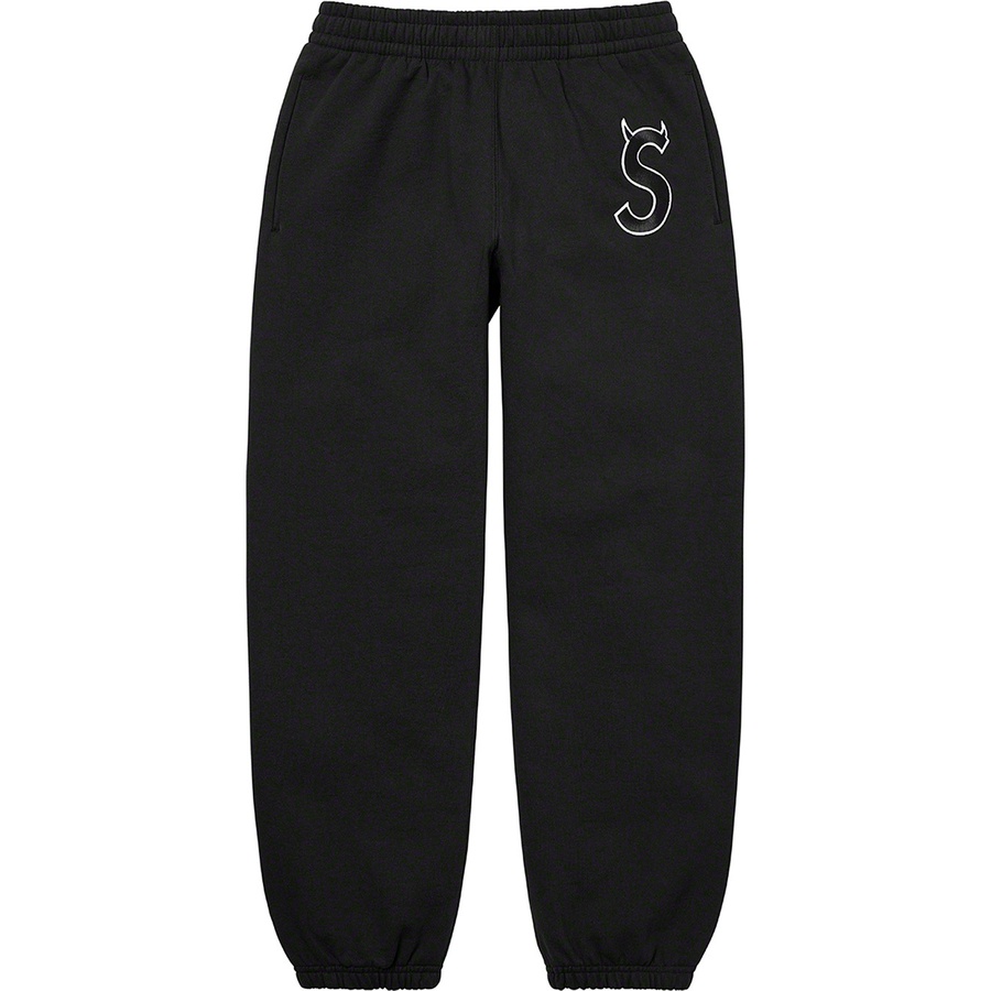 Supreme S Logo Sweatpant (FW22) - Black - $158