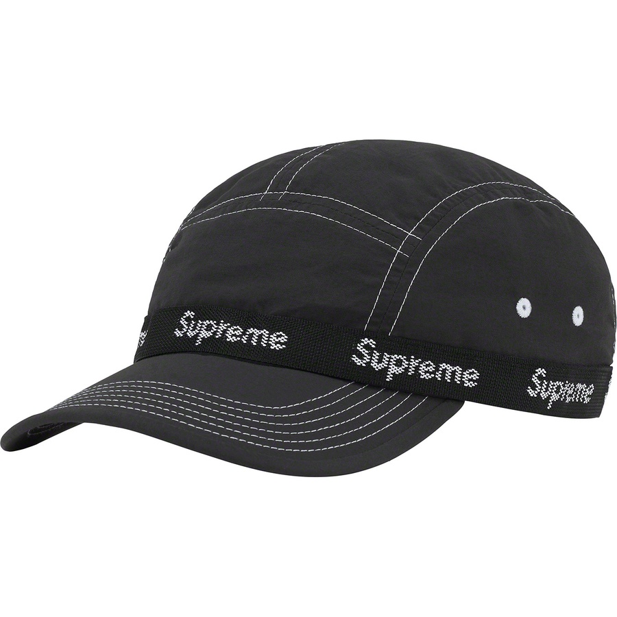 Supreme Webbing Camp Cap (FW22) - Black - $54