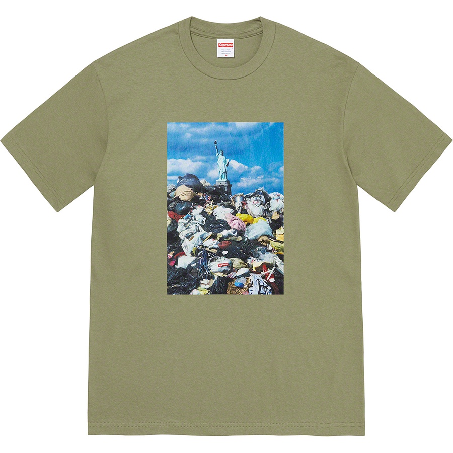 Supreme Trash Tee (FW22) - Light Olive - $40