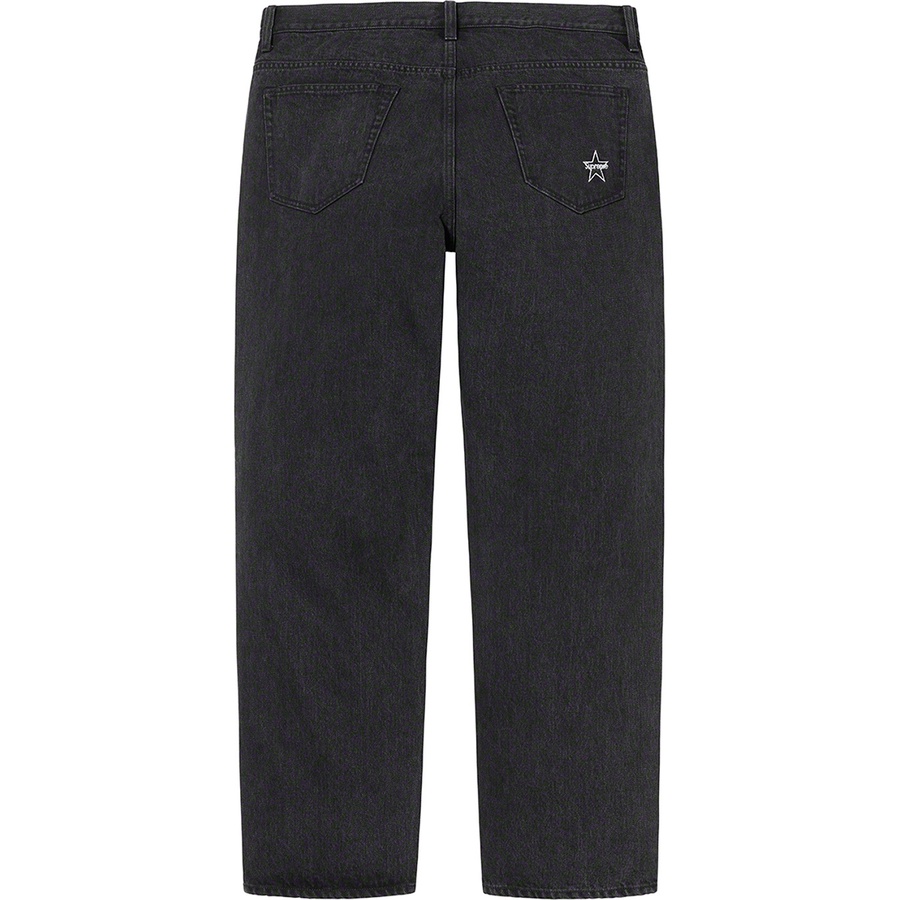 Supreme Regular Jean (FW22) - Washed Black - $158