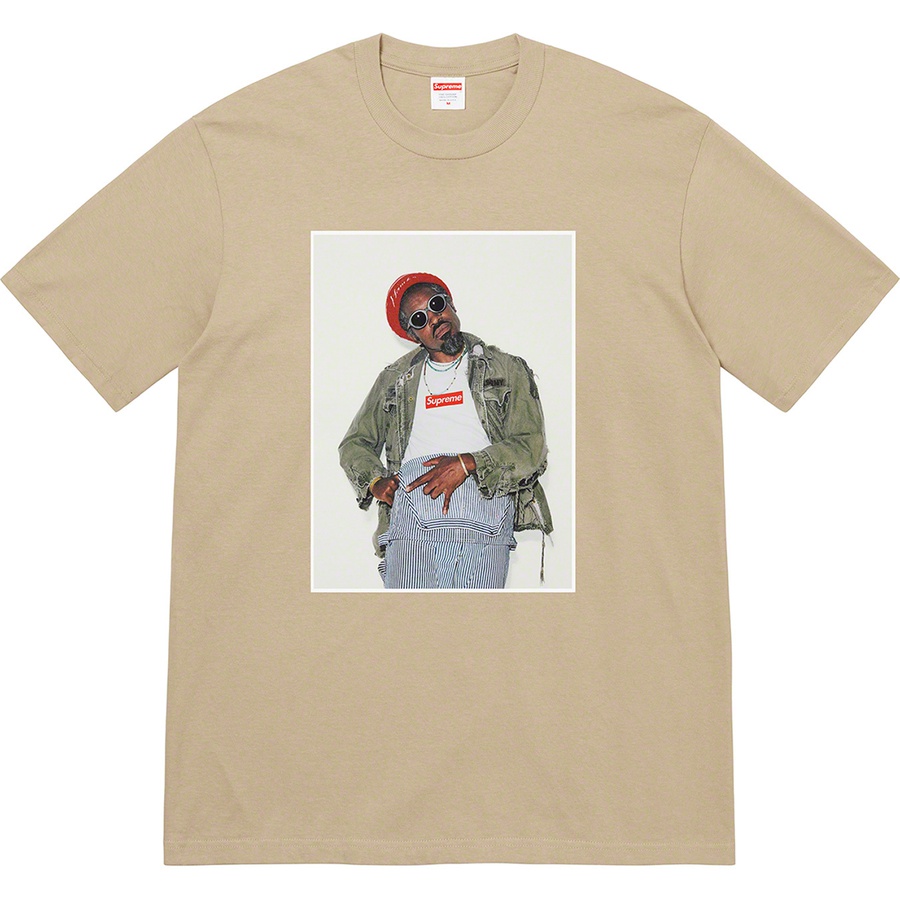 Supreme André 3000 Tee (FW22) - Stone - $54