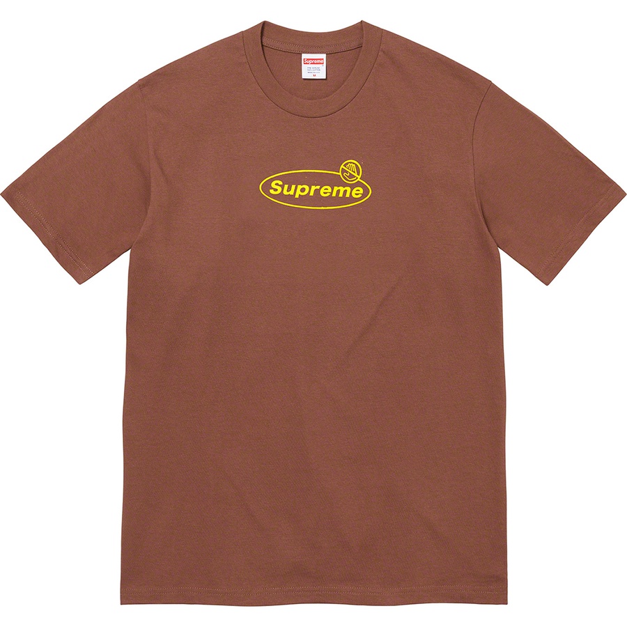 Supreme Warning Tee (FW22) - Brown - $40