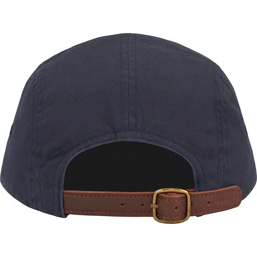 Supreme Washed Chino Twill Camp Cap (FW22) - Navy - $48