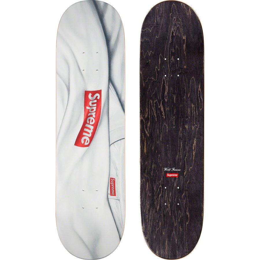 Supreme Box Logo T-Shirt Skateboard (FW22) - White - 8.5" x 32" - $58