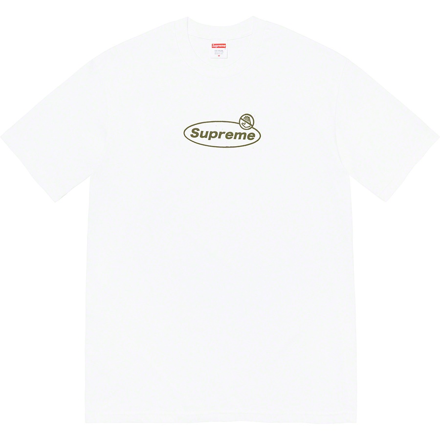 Supreme Warning Tee (FW22) - White - $40