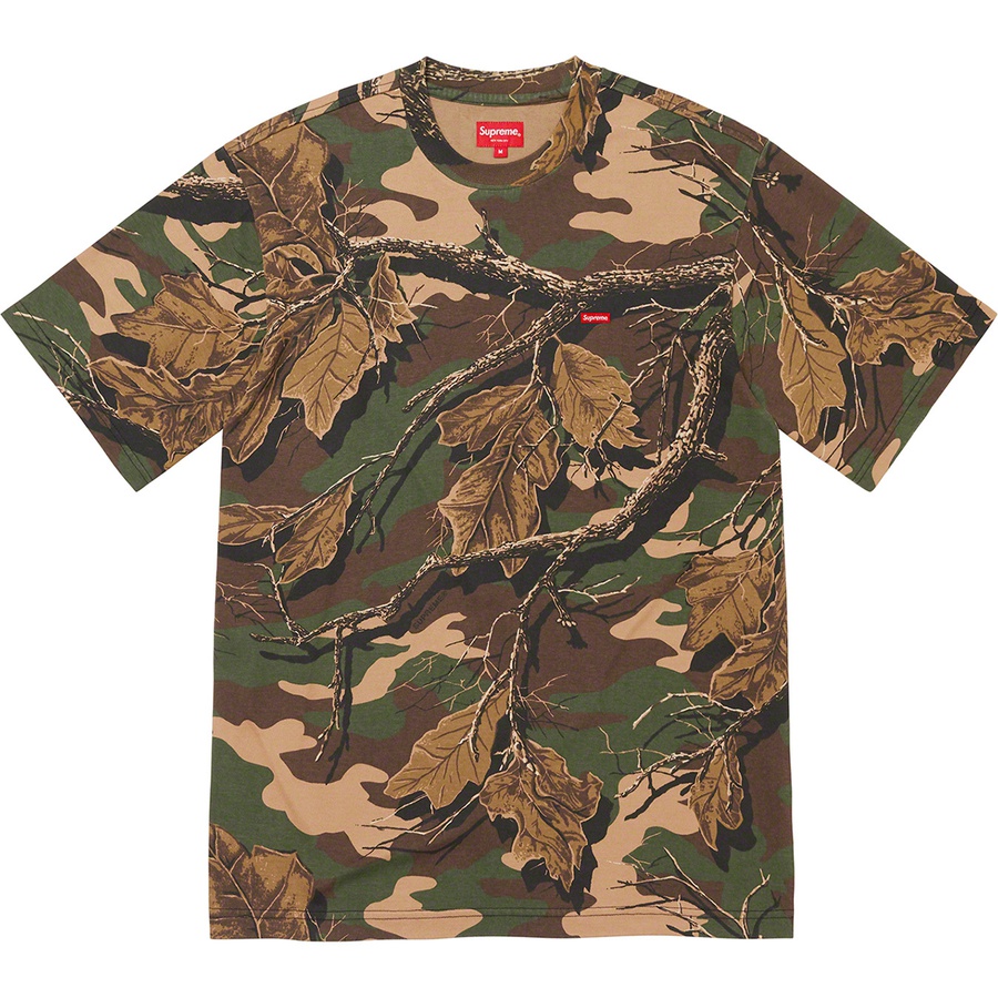 Supreme Small Box Tee (FW22) - Branch Woodland Camo - $60