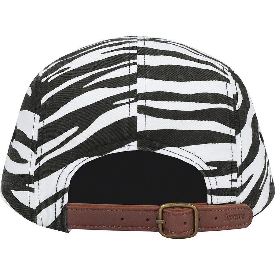 Supreme Washed Chino Twill Camp Cap (FW22) - Zebra - $48