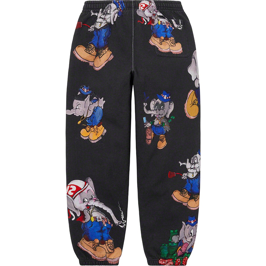 Supreme Elephant Sweatpant (FW22) - Black - $168