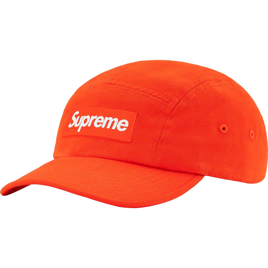 Supreme Washed Chino Twill Camp Cap (FW22) - Orange - $48
