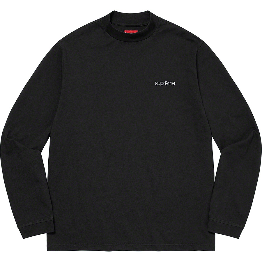 Supreme Mock Neck L S Top (FW22) - Black - $78
