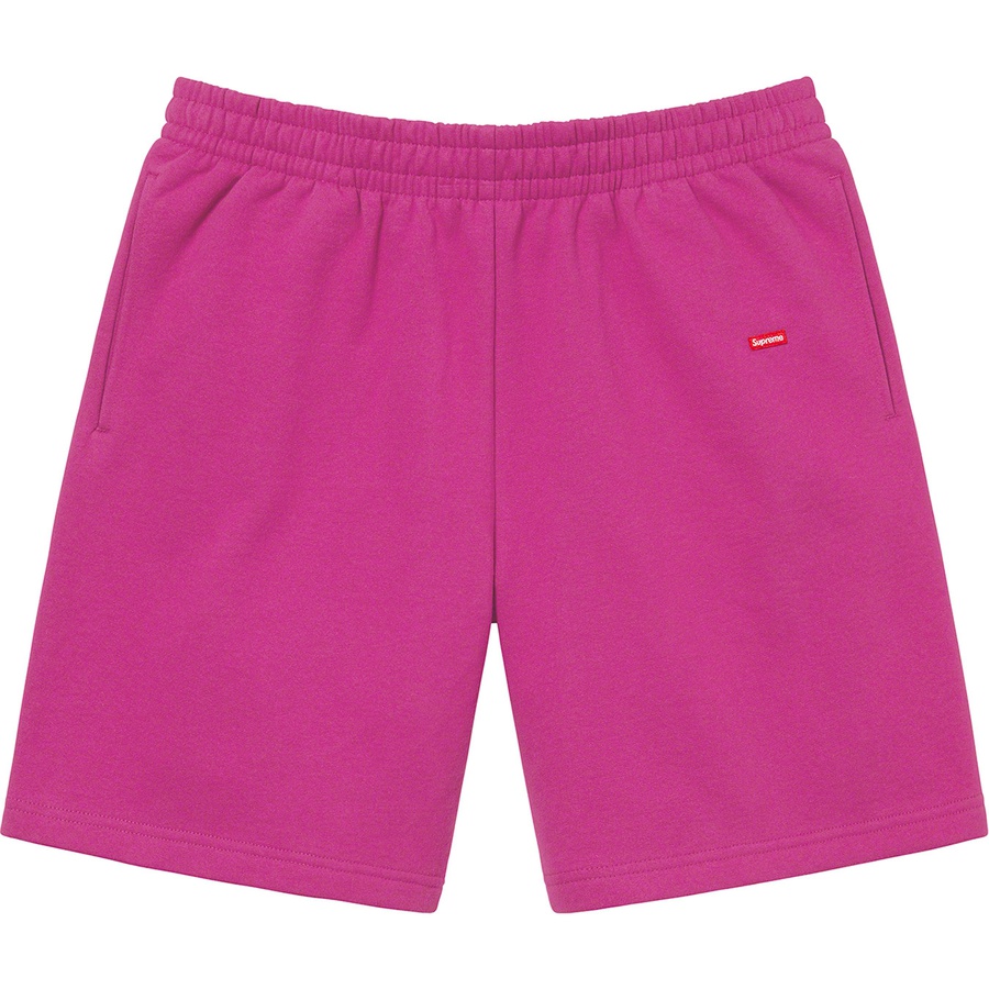 Supreme Small Box Sweatshort (FW22) - Raspberry - $118