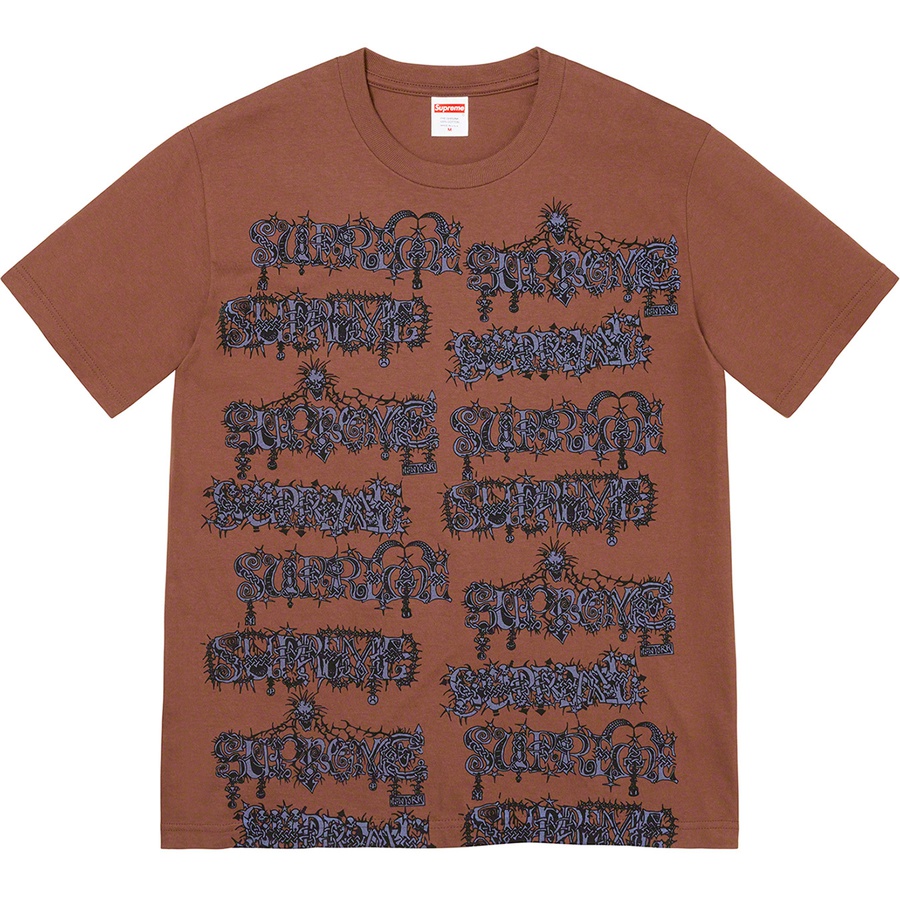 Supreme Wombat Tee (FW22) - Brown - $40