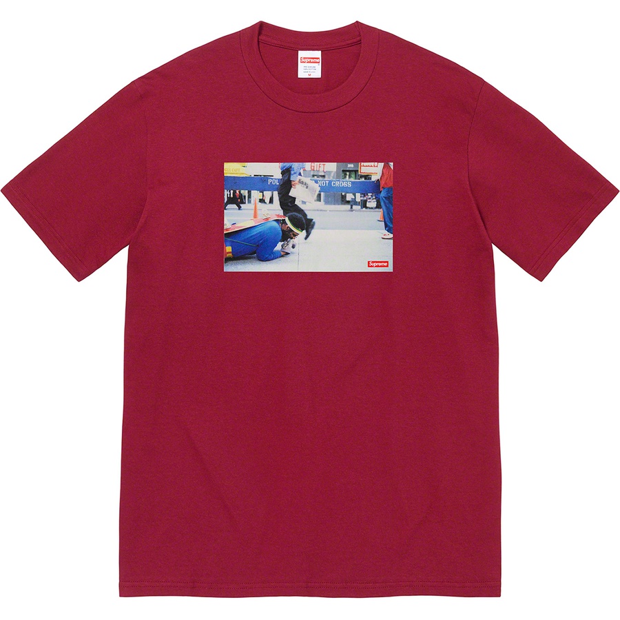 Supreme Great White Way Tee (FW22) - Cardinal - $48