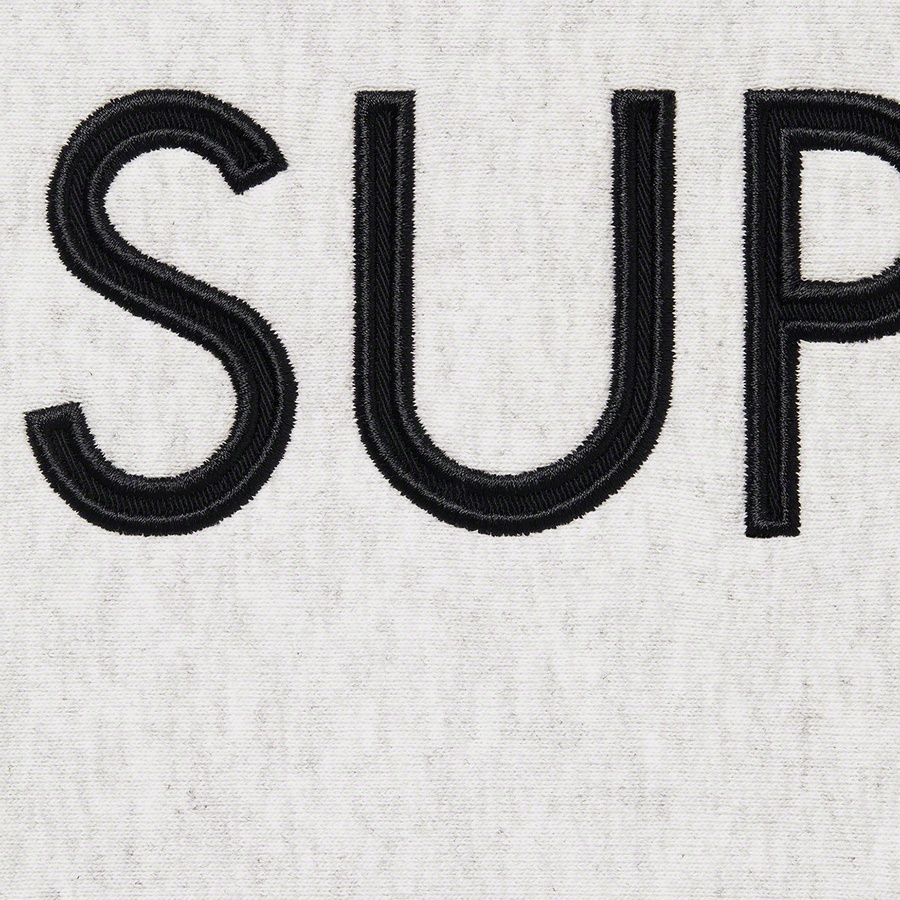Supreme Capital Hooded Sweatshirt (FW22) - Ash Grey - $158